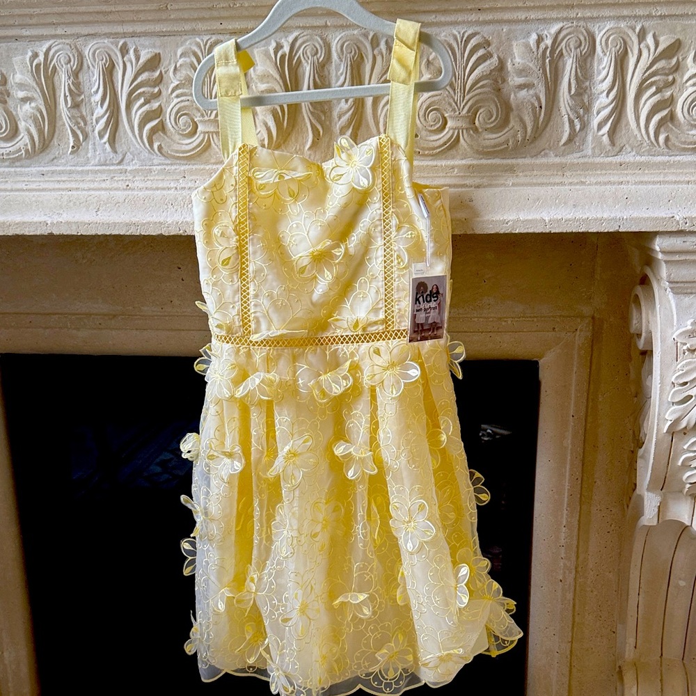 Self-Portrait Yellow Organza Dress
